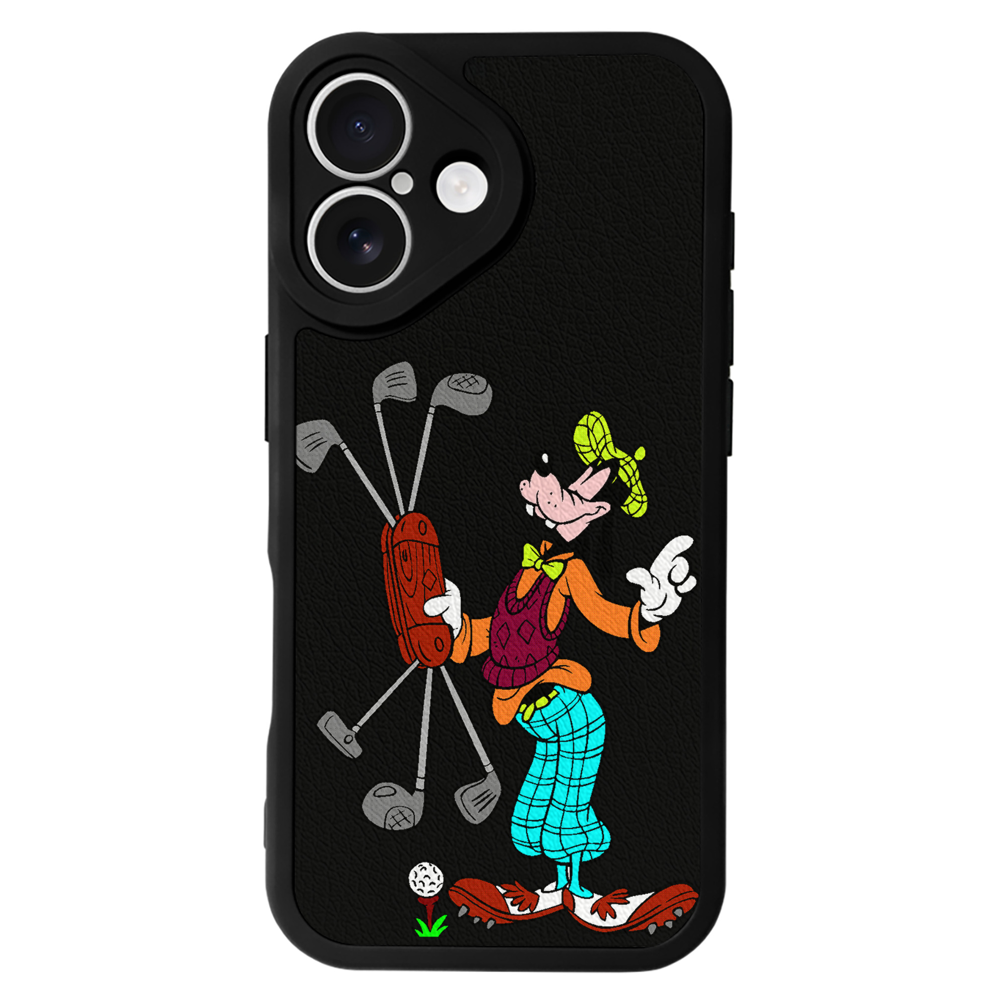 （画像用） ミッキーマウス Mickey Mouse 【iPhone 16シリーズ対応】シリコンスマホケース（レザー調） 材質：シリコン
